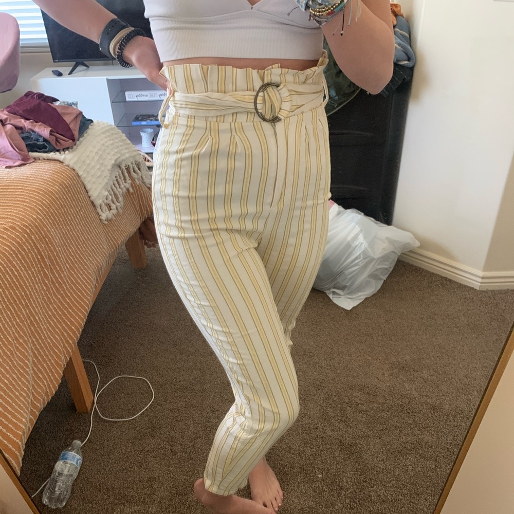 Tularose HR Yellow and white stripped pants